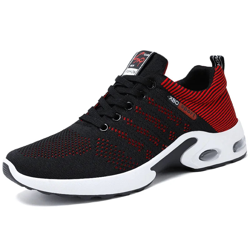 lace-up running shoes